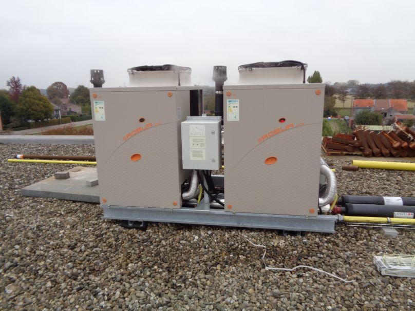 hvac op dak
